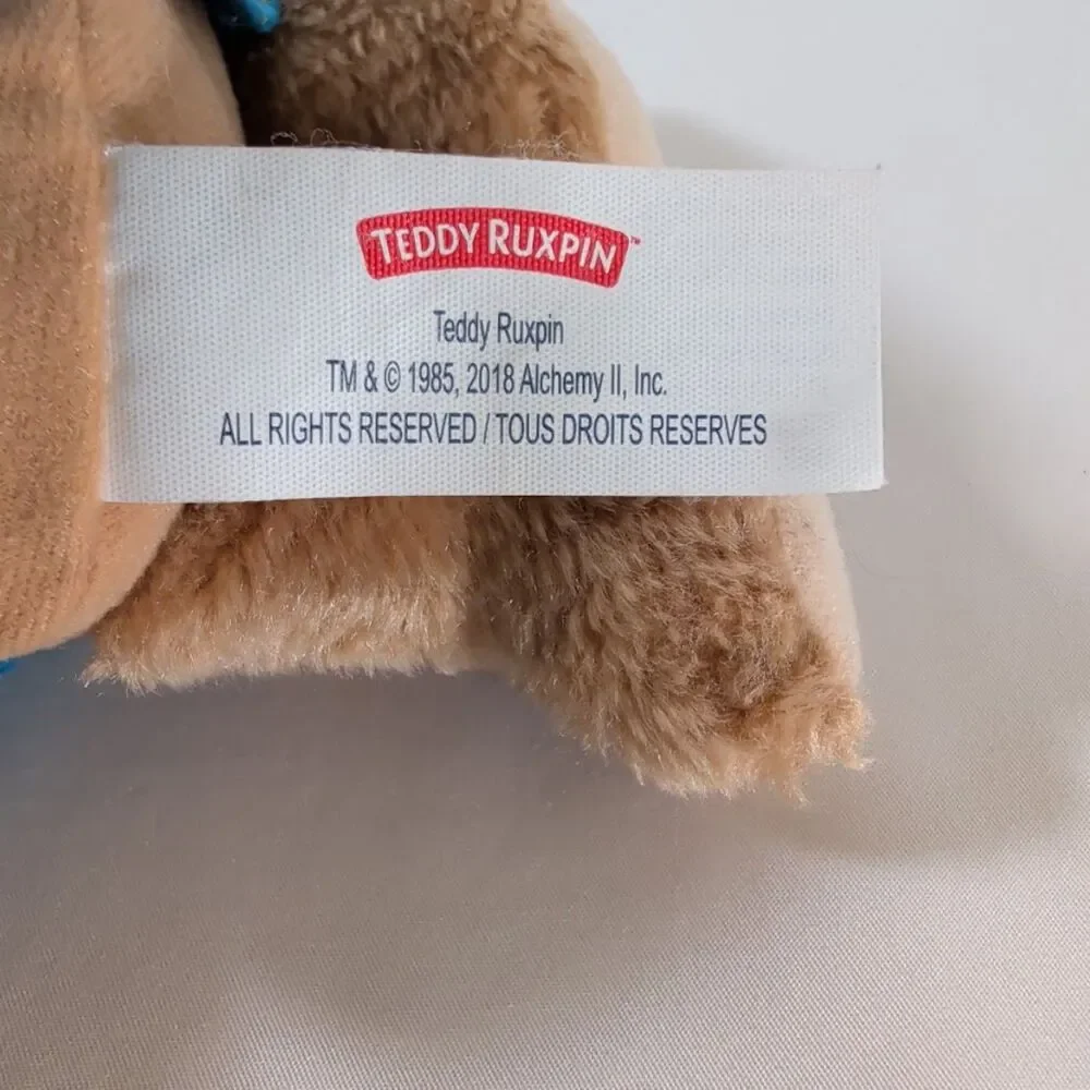 Teddy Ruxpin Talking Plush Bear Works Hug Activated Blue Pajamas Tested
